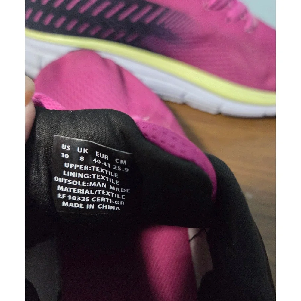 RBX Womens Size 10 Pink Black Running Shoes Athletic Sneakers EF10325 CERTI-GR